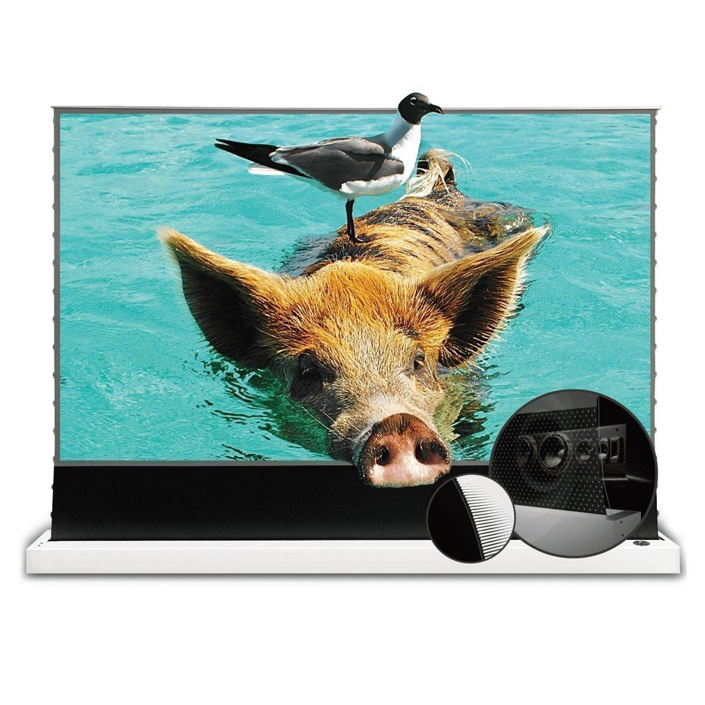 Vividstorm S PRO P PLUS (Motorized Tension floor rising screen made for Ultra short throw laser projectors)
