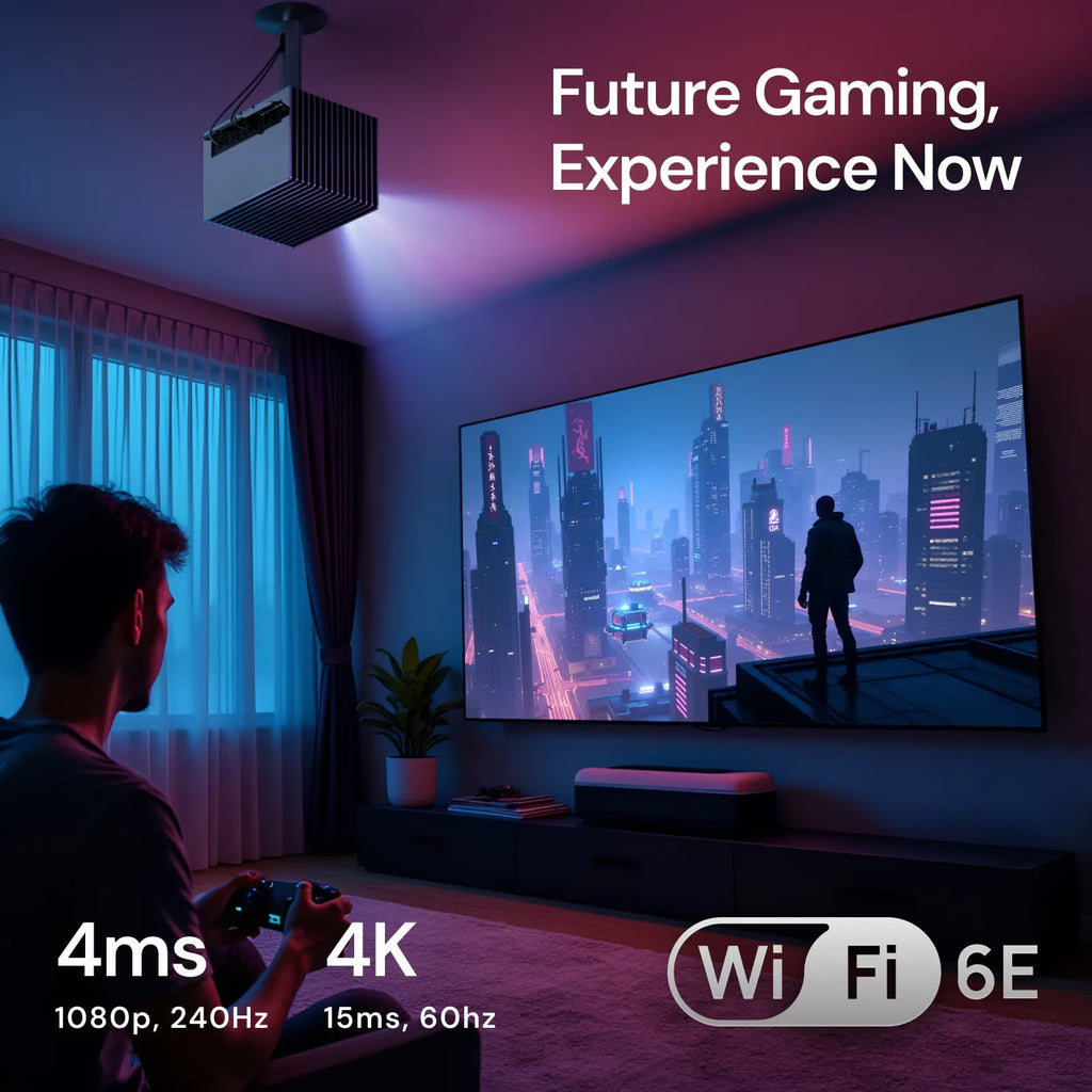 Valerion Stream Master Plus 2 Triple Laser Projector 4K, , IMAX, Google TV, HDR10+, Dolby Vision & Atmos