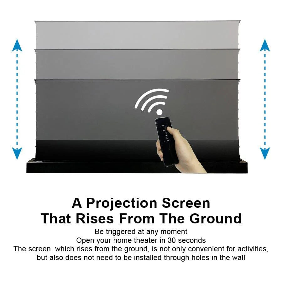 Vividstorm S PRO P PLUS (Motorized Tension floor rising screen made for Ultra short throw laser projectors)