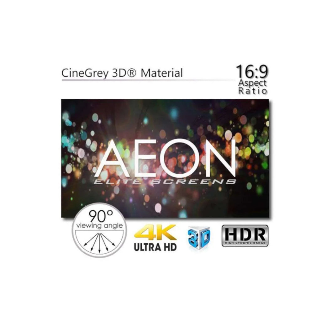 Elite Aeon CineGrey 3D Fixed Frame Projection Screen 100-120″ (AR120DHD3)