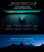 Xiaomi Mijia 4K 1S Ultra Short Throw Projector with ANSI 2100 Lumens CH Version