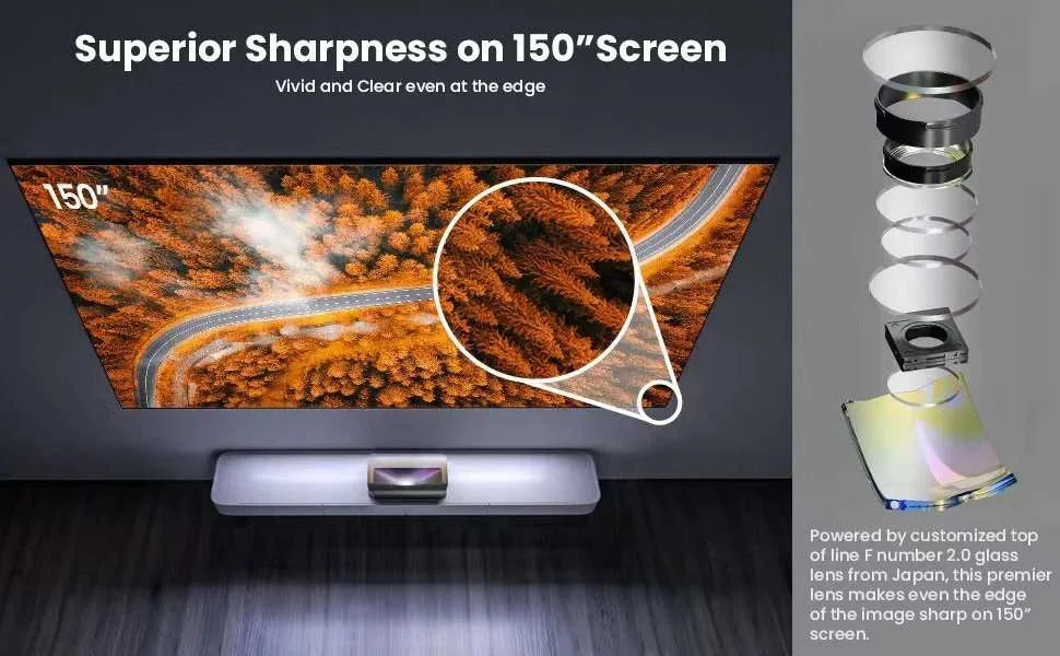 AWOL VISION 4K LTV-3500 Pro 3D Triple Laser Projector