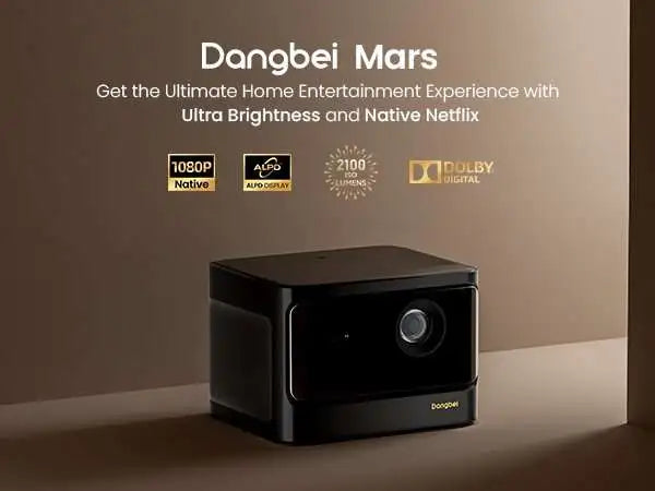 Dangbei Mars 1080p Full HD Projector Native Licensed Netflix