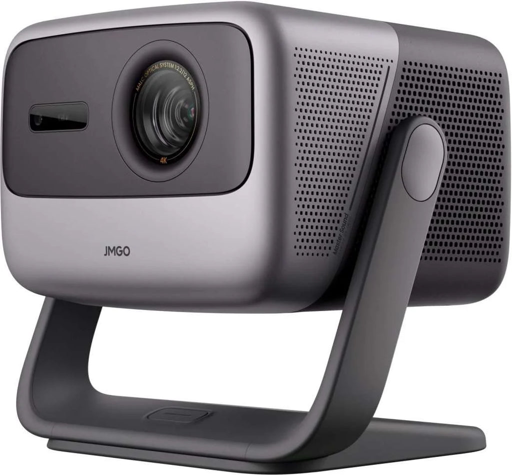 JMGO N1S Infinity 4K triple laser projector with 4K UHD resolution, 10-bit color depth, 2600 lumens, integrated Google TV and Netflix