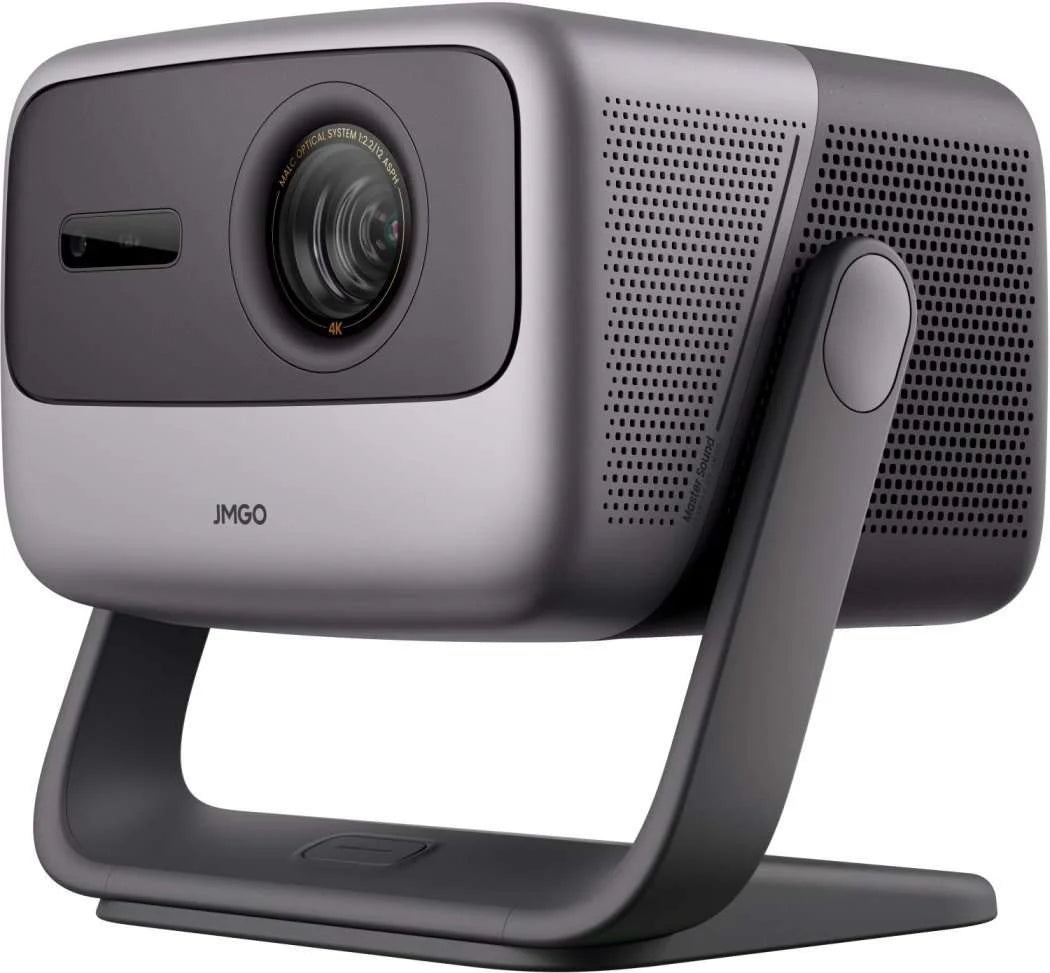 JMGO N1S Infinity 4K triple laser projector with 4K UHD resolution, 10-bit color depth, 2600 lumens, integrated Google TV and Netflix