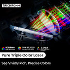 Hisense C2 Ultra 4K UHD Triple Color RGB Laser Portable Mini Projector, 65”~300″, 3000 ANSI Lumens, 110% BT.2020 Wide Color Gamut, Dolby Vision, Sound by JBL, Netflix, WIFI 6E Global Version