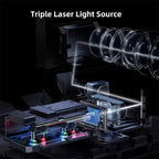Valerion Vision Master Pro 2: 4K Triple Laser Projector, 3000 Lumens