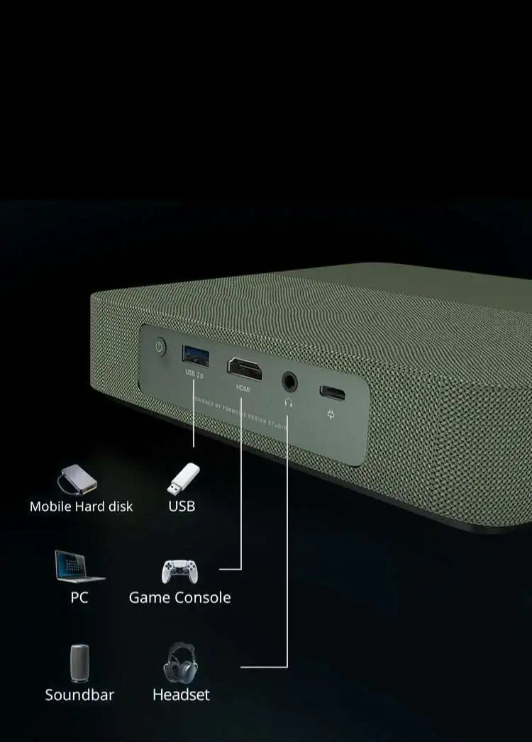 WEMAX S5 Smart Laser Projector — Netflix Licensed, Portable 1080P HDR10 Home Theater