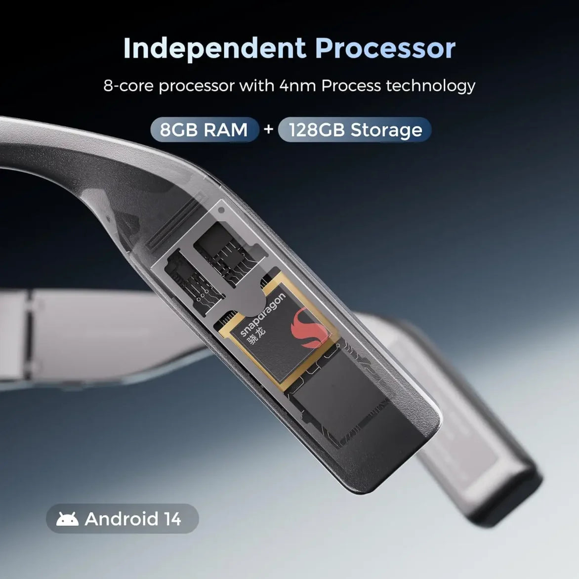 INMO AIR3 Smart AR Glasses Micro-OLED 36 FOV 150″ Virtual Screen Built-in Processor Al Assistant Camera Recording