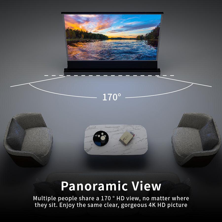 Vividstorm S PRO P PLUS (Motorized Tension floor rising screen made for Ultra short throw laser projectors)