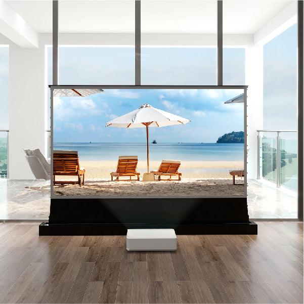 Vividstorm S PRO P PLUS (Motorized Tension floor rising screen made for Ultra short throw laser projectors)
