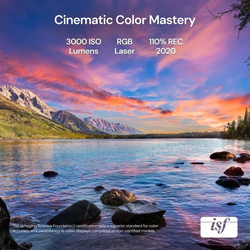 Valerion Vision Master Pro 2: 4K Triple Laser Projector, 3000 Lumens