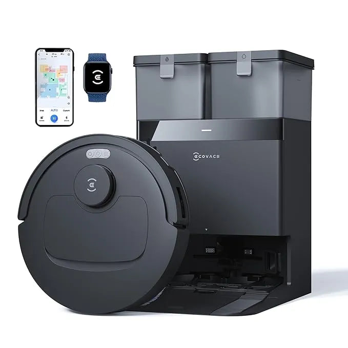 ECOVACS Deebot N50 PRO Omni 2 in 1 Robotic Vacuum Cleaner & Mop, 2026 New Launch 25000 Pa Suction, Self-Emptying Omni-Station, Zerotangle 3.0, Hot Air-Drying, Auto-Lift Mop On Carpet, Upto 300 Mins