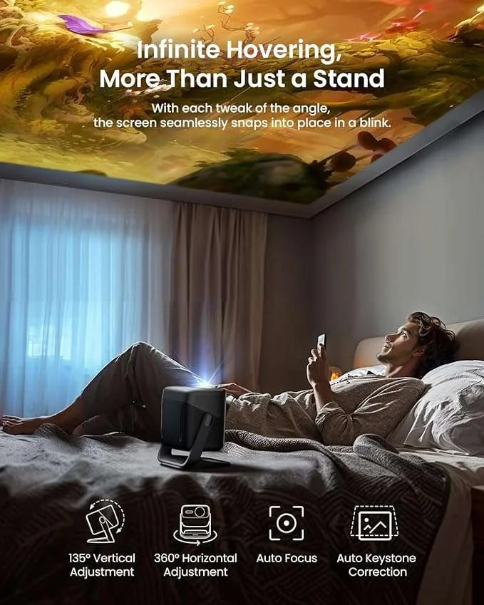 JMGO N1S Ultra 4K Triple Laser Projector with WiFi 3000 ANSI Lumens
