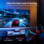 NexiGo Aurora Pro, Ultra Short Throw 4K Tri-Color Laser Projector, 2400 Lumens with Dolby Vision & Atoms