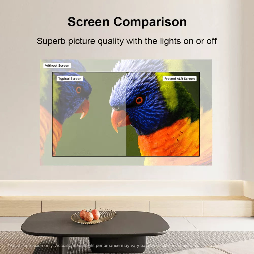 Fresnel Iris Series Magnetic Rollable Projection Screen for Long Throw Projector