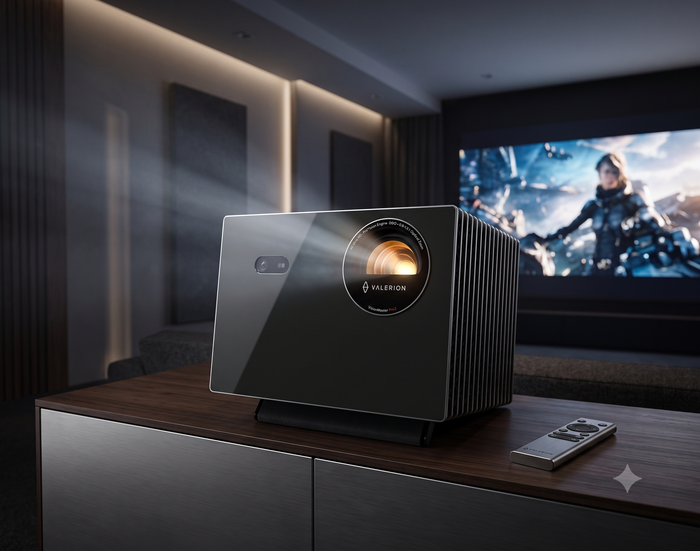 Valerion Vision Master Pro 2: 4K Triple Laser Projector, 3000 Lumens