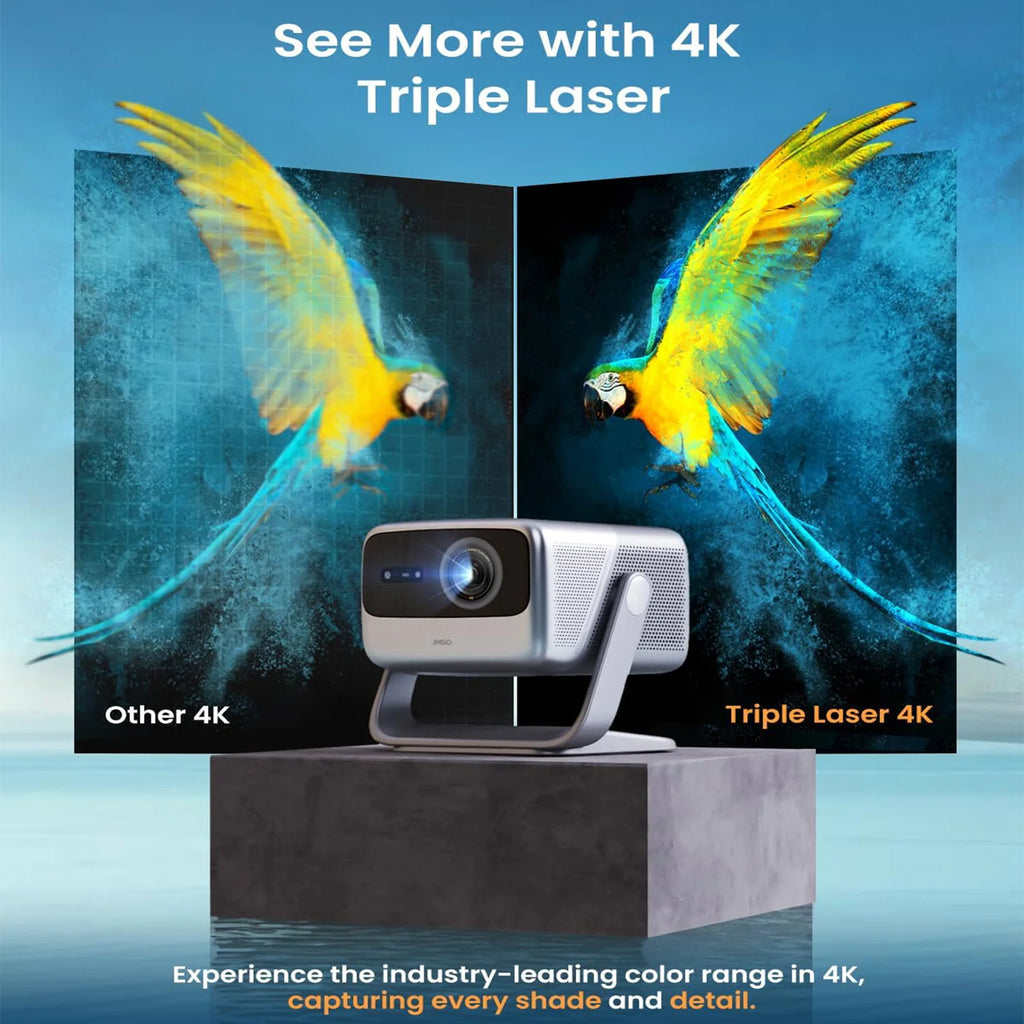 JMGO N1S Pro 4K Laser Gimbal Projector 2250 ISO Lumens