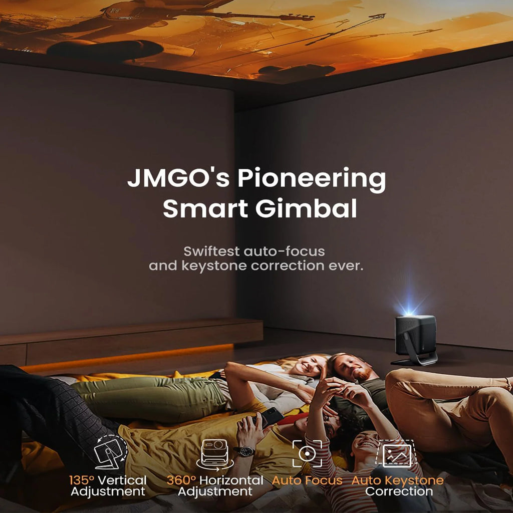 JMGO N1S Pro 4K Laser Gimbal Projector 2250 ISO Lumens