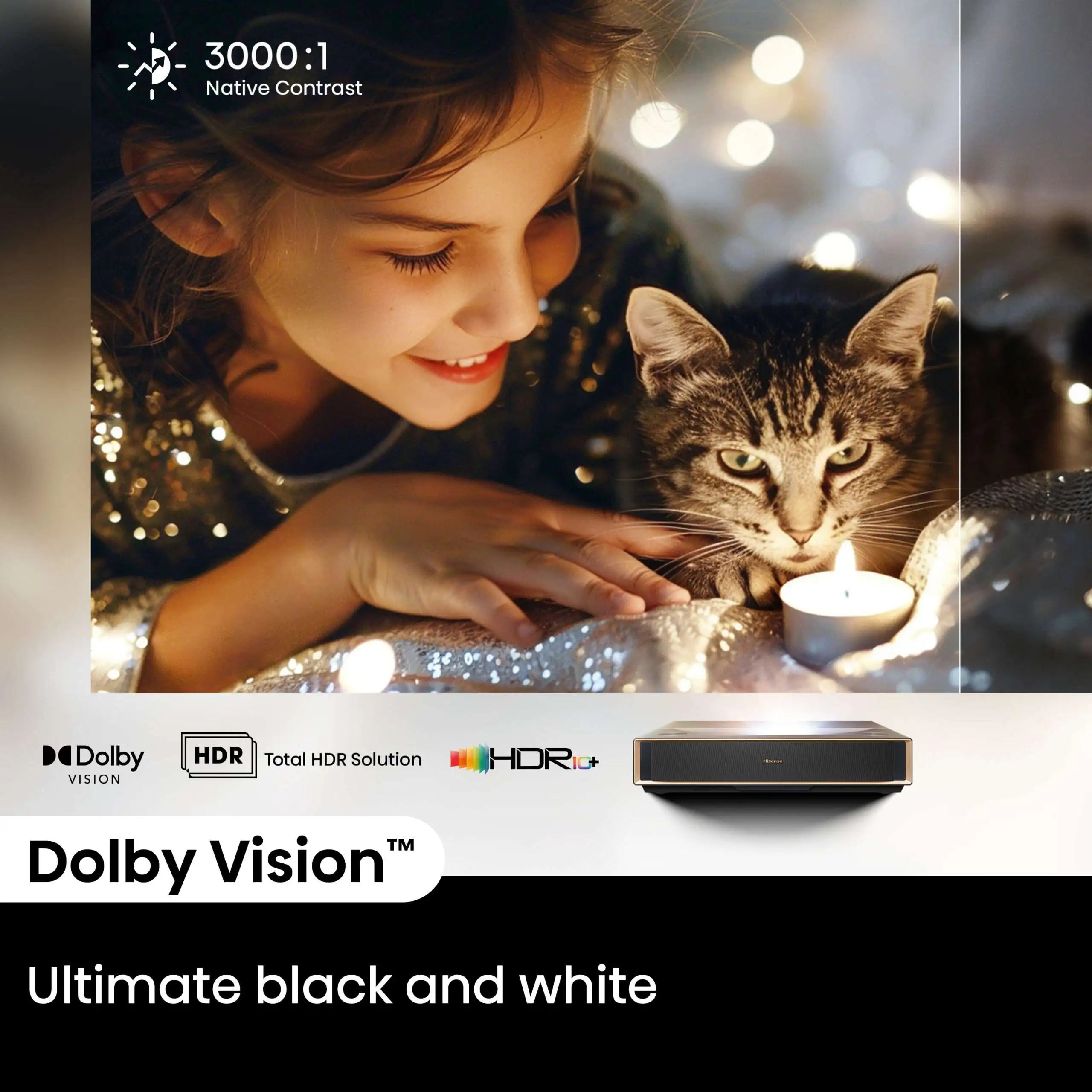 Hisense 80”-150” PT1 4K Tri Chroma Laser Cinema